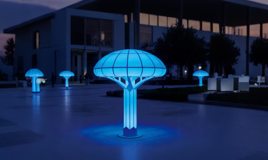 菌傘光嶼?仿生蘑菇造型景觀燈